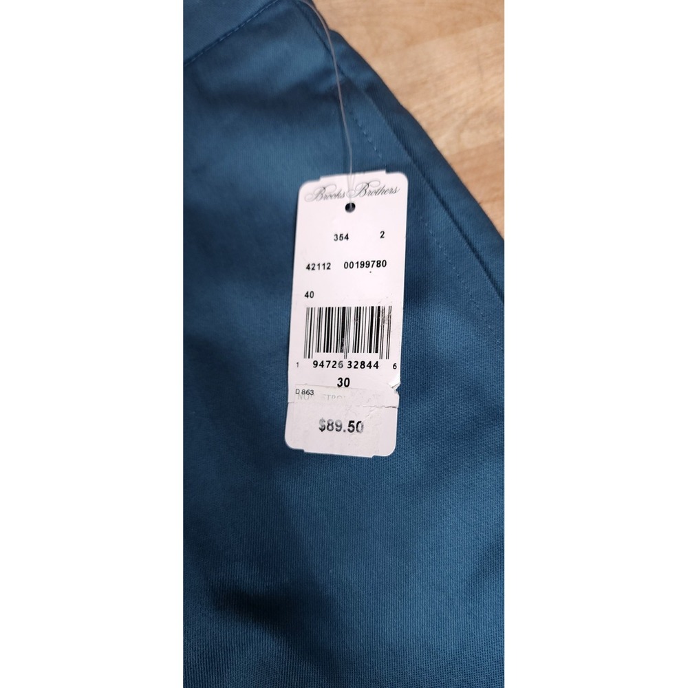 Brooks Brothers Shorts Mens 30 Blue Advantage Chino Wrinkle Resistant Stretch - Picture 2 of 9
